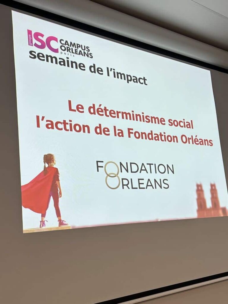 Intervention de la Fondation Orléans devant les étudiants de l’ISC Paris, Campus Orléans